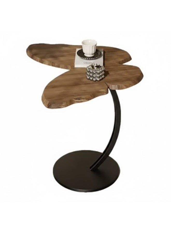 Coffee Table Wood Rustic Nightstand Bedside Table Sofa Table Coffee Snack Table Drink ... - Image 1